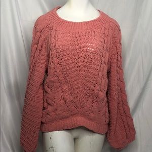 Express knit pink sweater